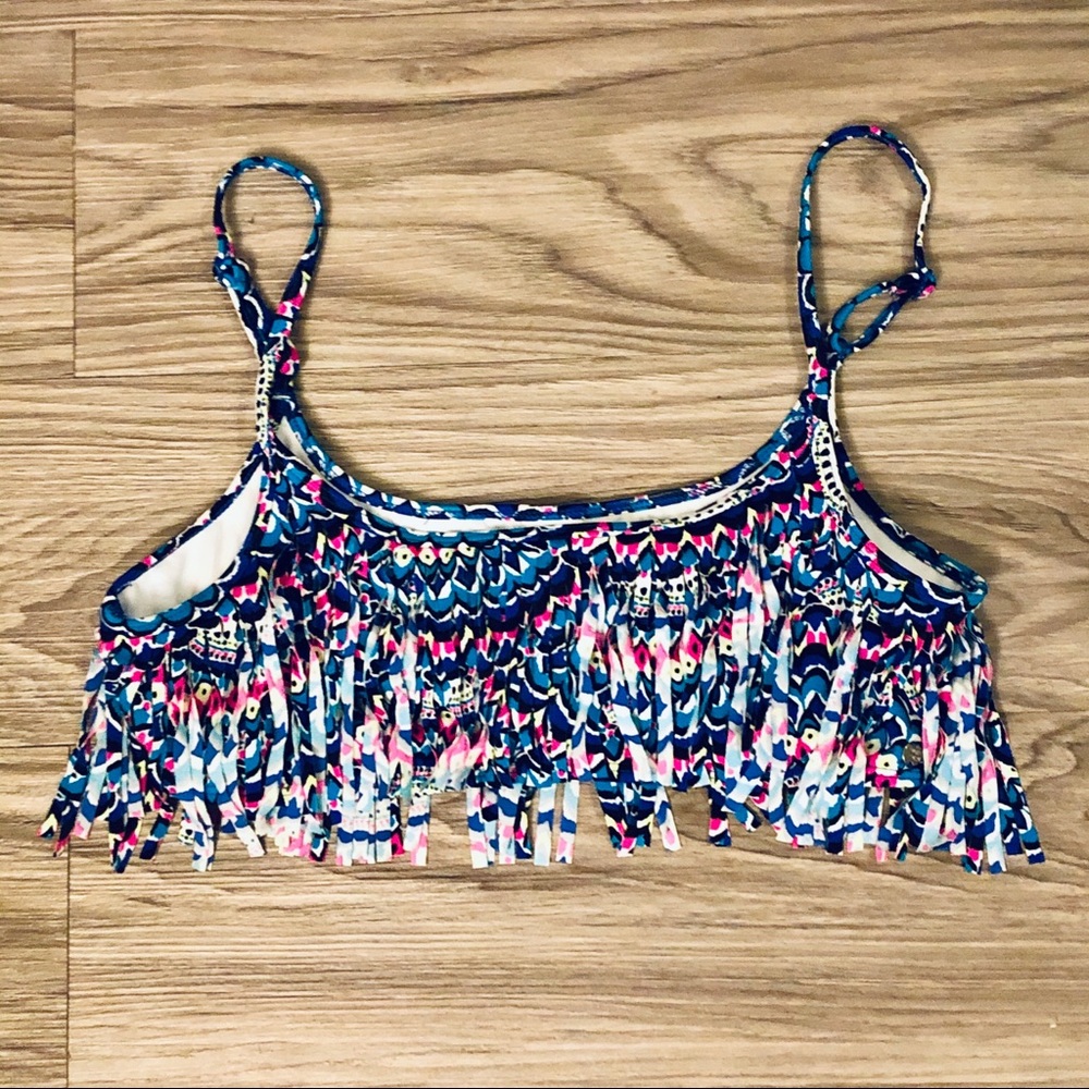 BillaBong Fringed Bikini Top
